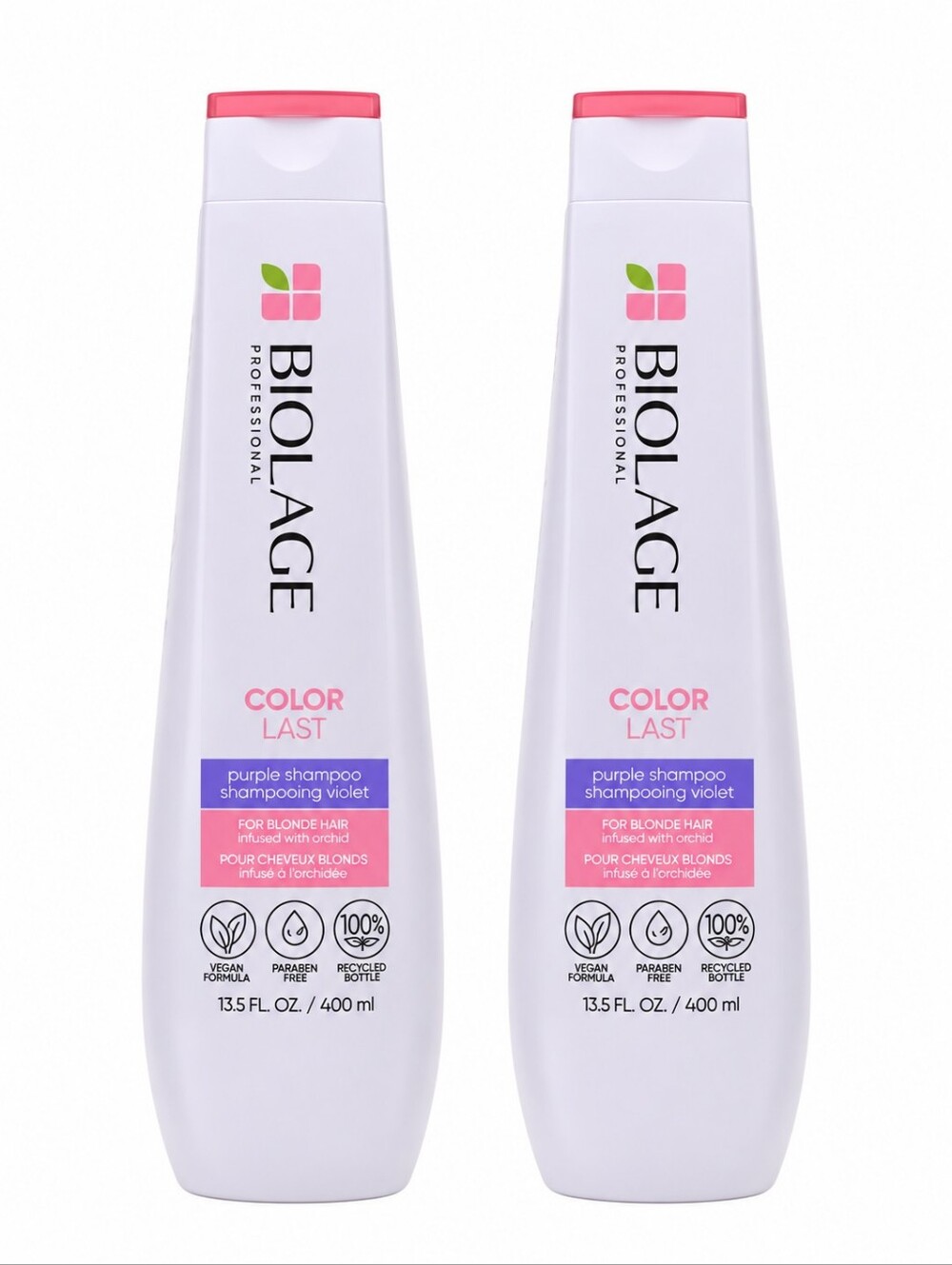 Biolage Color Last Purple Shampoo 13.5 oz Set of 2 Blonde Hair